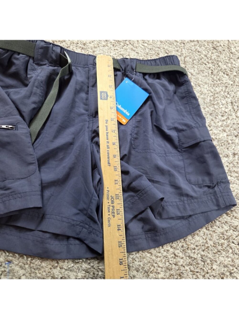 Columbia Sandy River Cargo Hiking Shorts Womens Medium Blue Pockets AL4572 Tags - Picture 3 of 5